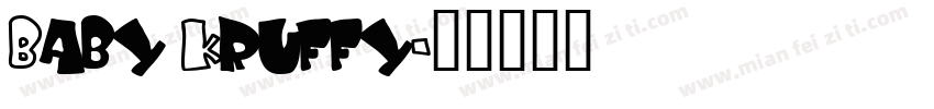 Baby Kruffy字体转换